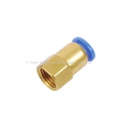 AIRTAC / BLCH PCF12 ( 12MM ) STRAIGHT FEMALE CONNECTOR - PUSH-PULL FITTING FOR PU12 TUBING