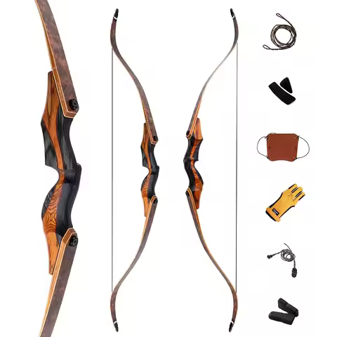 Deerseeker Outdoor 62“\60” Takedown Hunting Bow Woodgrain Outlook Right hand & Left hand Recurve Bow