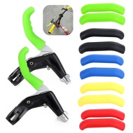 1 Pair Mountain Bike Handle Bar Grip Wrap Bicycle Brake Lever Non-slip Silicone Cover Protector Removable Handlebar Grip