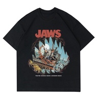 JAWS VINTAGE T-SHIRT | T-SHIRT MOVIE FILM 1975 | Black T-shirt