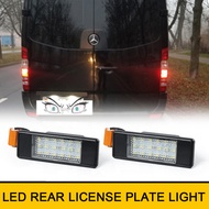 2x LED Rear License Plate Lights Canbus No Error For Mercedes-Benz Vito Viano W639 Sprinter W906 06-