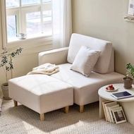 Scandinavian Mini Fabric Sofa Small Apartment Double Three-Seat Small Living Room Apartment Combination Bean Bag Bedroom Small Sofa