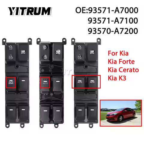YITRUM Electric Power Window Switch For Kia Cerato K3 Forte 2014 2015 2016 2017 2018 93571-A7000 935