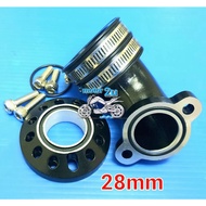 Universal Racing Intek Intake Pipe Carburetor Holder UFO Tengkuk 28mm EX5 Dream Wave100 Kriss