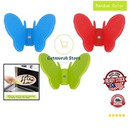 Heat-Resistant Butterfly Pot Holders, Compact Magnetic Oven Mitt, Kitchen Gadgets