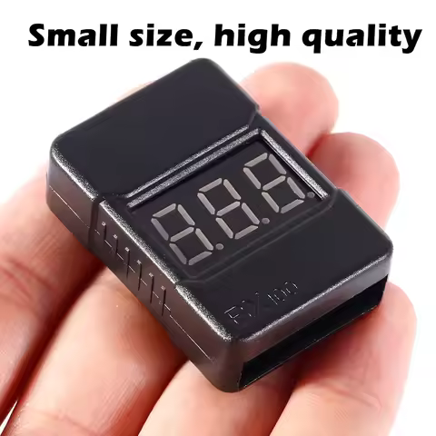 Mini Portable Lipo Battery Voltage Tester Volt Meter Monitor Low Voltage Buzzer Alarm 1-8s 3.7V-22.2