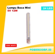 DC 5V LAMPU PORTABLE! Lampu Baca Mini LED USB Strip! Lampu USB LED Portabel Mini Lampu Buku 24 LED L