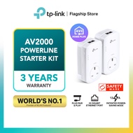 TP-LINK TL-PA9020P KIT AV2000 HomePlug AV2 MU-MIMO Gigabit Passthrough Powerline Kit (Plug, Pair & P