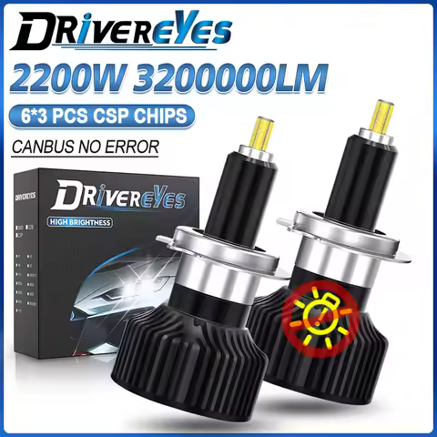 360 H1 H7 LED 6 Sides Canbus Car Headlight H8 H9 H11 9005 HB3 9006 HB4 9012 HIR2 Auto LED Bulb Fog L