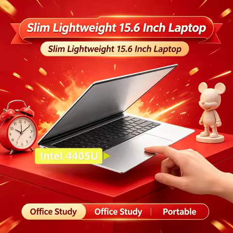 Intel 4405U Robust 15.6" Portable Laptop Windows11 Notebook 32GB DDR4 2TB SSD Pc Gamer Office Comput