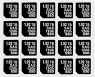 20PCS Capacity Sticker Label for Hard Drive Tray Caddy DXD9H 0DXD9H X7K8W 0X7K8W, Compatible with De