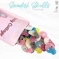Candy Cottage x Swedish Skulls Mix - Vegan, Halal, Fizzy Gummy, Sour Gummy, Candy Mix, Sweden Sour G