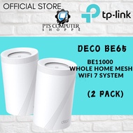 TP-LINK Deco BE65 BE11000 Whole Home Mesh WiFi 7 Router - 2-Pack