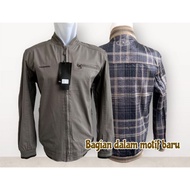 DHT/JAKET PRIA / JAKET BOLAK BALIK / JAKET KATUN KANVAS/JAKET BOMBEER KATUN IMPORT BOLAK BALIK BAGIA