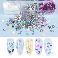LIDU1 English Letters Glitter Sequins Flakes Resin UV Epoxy Mold Fillings Nail Art Decorations DIY Crafts Jewelry Making