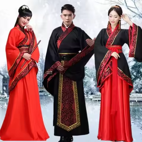 Hanfu National Chinese Dance Costume Men Ancient Cosplay Traditional Chinese Clothing for Women Hanf