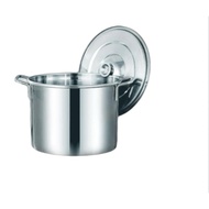 Mk.wares NSP25cm/30cm&35cm Stainless Steel Low Stockpot/Periuk Stainless Steel/Steel Sauce Pot 25cm,