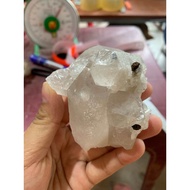 Original rough white quartz stone for home decoration, energy purification, 7cm high, weighs 210gram