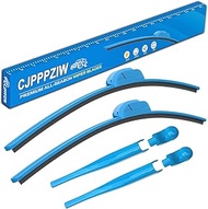 CJPPPZIW® Windshield Wiper Blades-16"+16" and Windshield Wipers Arm Cover Trim Front Window Wiper Co