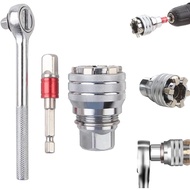 Electric Drill Universal Socket Set for Standard 3/8-3/4''10 to 19mm Power Drill Adapter Socket