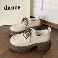 mary jane shoes bata official store Kasut kulit renda retro bertumit tebal