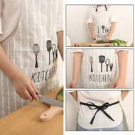 Kitchen Apron Chef's Apron Cotton Kitchen Apron - Black