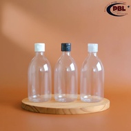 HS 300ml Fliptop Bottle natural - Smooth Neck Fliptop Cap 24 Color Variants Bottle/ 300mlPLASTIK PET