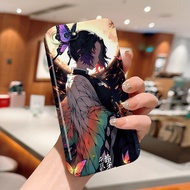 Feilin Acrylic Hard case Compatible For OPPO A3S A5 2020 A5S A7 A9 2020 A12 A12S A12E aesthetics Phone casing Pattern Demon Slayer Kochou Shinobu Accessories hp casing Mobile cassing full cover
