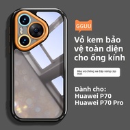 Ốp lưng GGUU cho Huawei Pura 40 P50 P60 P70 Pro silicon trong suốt bảo vệ toàn diện