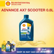 [Xe ga 0.8L] Dầu nhớt cao cấp Shell Advance 4T AX7 Scooter SN 0.8L