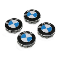 4Pcs 68Mm โลโก้ BMW สัญลักษณ์สติ๊กเกอร์ติดล้อสำหรับ BMW X1 E84 X3 E83 F25 M3 E90 E91 E60 E70 F30 F10 X5 X6 E63 E67 F15 F16 E87
