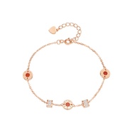 CTS 925 Silver Small Waist Bracelet for Women Korean Style Rose Gold Bracelet Fashion Accessories CH