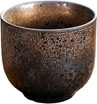 CAPIJIONG 50ml/1.69oz Ceramic Vintage Iron Glazed Coffee cup Kiln to Japanese Tea Cup Suitable for o