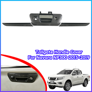 ABS Tailgate Handle Cover Trim for Nissan Navara Frontier Carbon Fiber Style Exterior Accessories  P