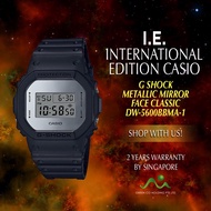 CASIO INTERNATIONAL EDITION G SHOCK METALLIC MIRROR FACE SERIES DW-5600BBMA-1D SILVER