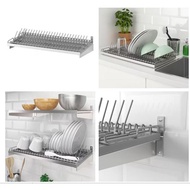 KUNGSFORS Dish drainer / Wall Mounted Dish Drainer / High Quality Stainless Steel Dish Storage Rack