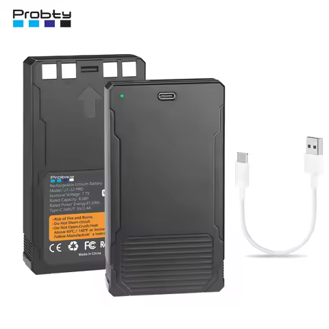 8.0Ah LIT-22, LIT-22 Pro Battery With USB-C Fast Charging for SPYPOINT Flex-M, Flex G-36, Flex-Plus,