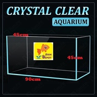 Crystal Clear Aquarium Tank 超白玻璃 CC Tank – 60x40x40cm / 75x45x45 / 90x45x45cm | 2.5ft / 3ft | 8mm / 