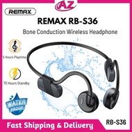 REMAX RB-S36 Neckband Earphone  Running Earphone Bluetooth Headset Waterproof Bone Conduction Headphones With Warranty