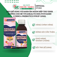 Siro bổ sung vitamin ăn ngon hấp thu dinh dưỡng cho bé VitaHealth Multivitamin Lysine & Prebiotics S