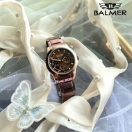 [Original] Balmer 5131M BRG-10 Multifunction Sapphire Women's Watch Brown Stainless Steel | Official