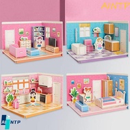AINTP 3D Room Model Puzzle Toys, Model Toys Cardboard 3D Room Cardboard, 3D Stereo Puzzle Kitchen Ba
