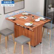 Folding table simple small square table table home table folding simple small table rent against the