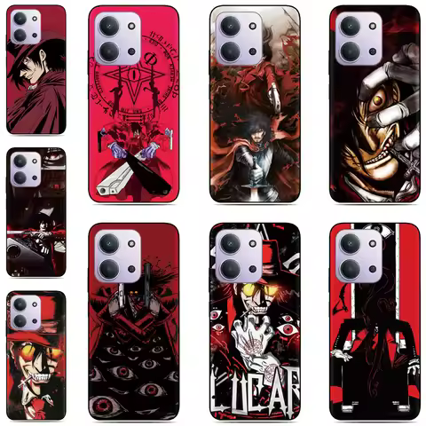 H-Hellsing Anime Cover For iPhone 17 16 15 12 Pro Max Air 16e 13 Mini X XR 7 8 Plus SE 3 2 2020 2022