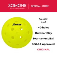 Franklin X-40 Outdoor Pickleball | Original X-Logo | 40 Holes | Bulk Buy Free SOMONE S-40 Pickleball