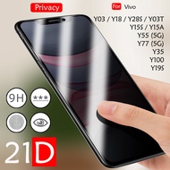 Carristo Vivo Y15S Y15A Y55 Y77 5G Y35 Y100 Y03 Y18 Y28S Y03T Y19S 21D Privacy Clear HD Cover Screen