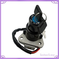 [FenteerbdMY] Universal Motorcycle Key Ignition Switch Aluminum Alloy Replacement Set for Yamaha DT1