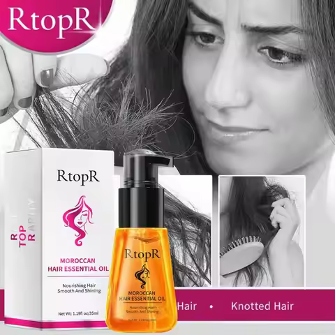 Moroccan Hair Oil Nourishing Repair Damaged Hair Improve Split Hair Rough Remove Greasy Treatment Ha