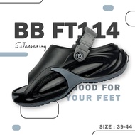 รองเท้าสวม รองเท้าผู้ชาย พื้นหนา รองเท้าสุขภาพ BB Double รุ่น TF114 พื้นนุ่มน้ำหนักเบา ใส่สบายมีสายร