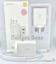 Oppo 65w GaN Charger Super VOOC Adapter With Type-C To Type-C Cable Dual Port Adapter With Cable